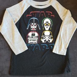 Boys Star Wars Raglan Size 7